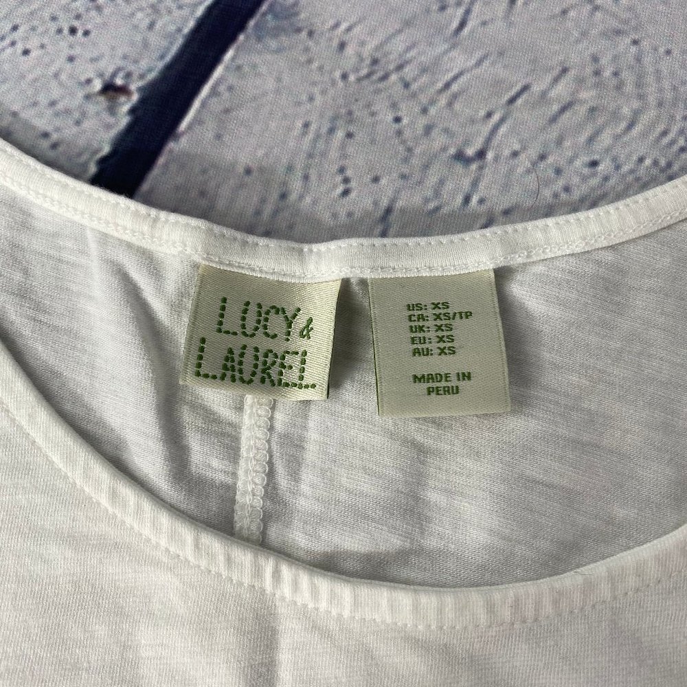 Lucy & Laurel Women Relaxed Tank Top Classic White - Picture 8 of 9